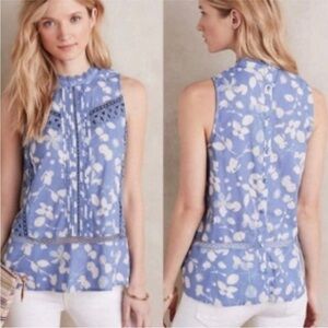 Anthropologie Vanessa Virginia Marissa Floral Top Size 12